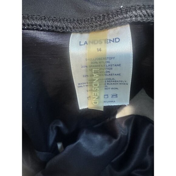 Lands End Womens Black Swim Skirt Comfortable Swimwear Size 14 - Picture 3 of 3